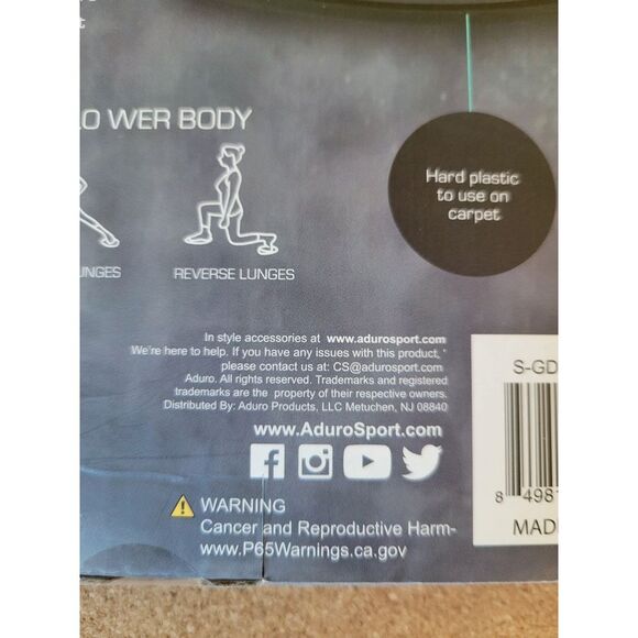 A DURO SPORT‎ Dual sided Exercise Gliding Discs 2 Pack (NWT) - Picture 4 of 8